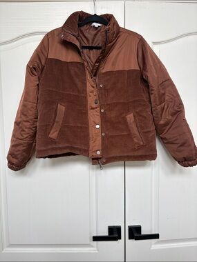 Time and Tru Copper Brown Satin-Lined Jacket